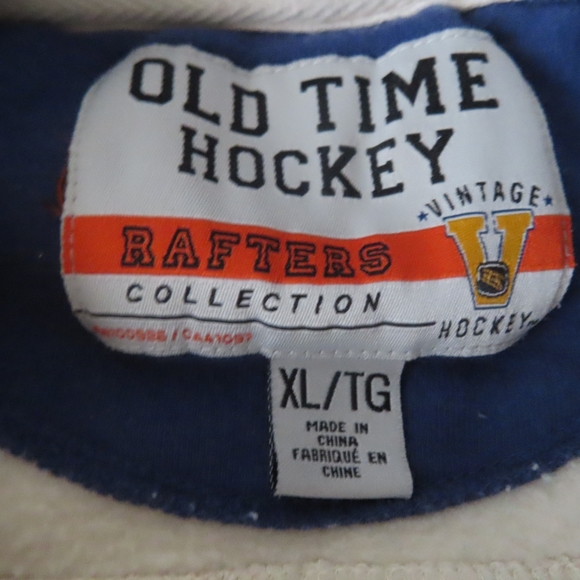 OLD TIME HOCKEY HARTFORD WHALERS NATURAL LACER HEAVYWEIGHT PULLOVER HOODIE XL - Picture 7 of 8